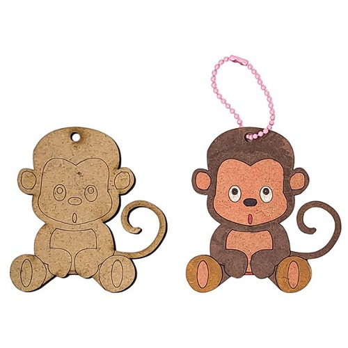  동물우드팬시 열쇠고리만들기(원숭이)